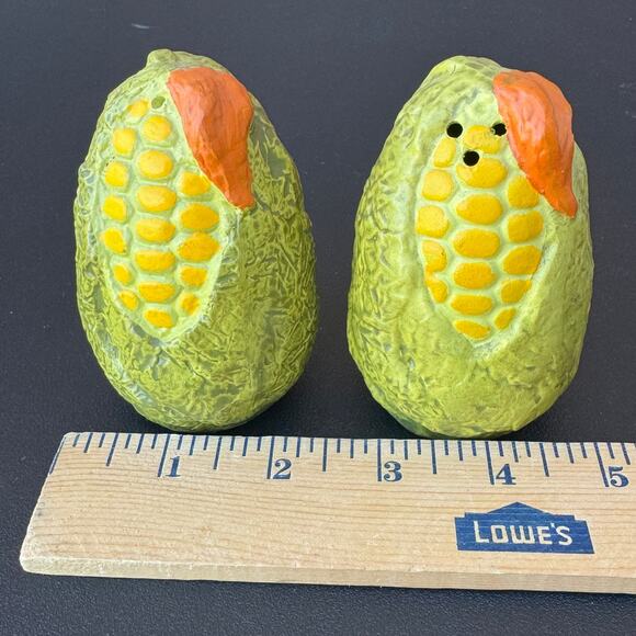 Vintage Ceramic Japanese Corn on the Cob Salt and Pepper Shakers - Picture 7 of 9